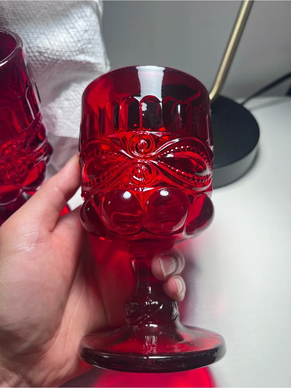 Ruby Red Vintage  Mosser or L.G. Wright 